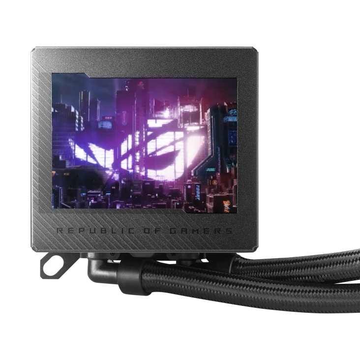 ASUS ROG RYUJIN III 360 AIO Liquid CPU Cooler with 3.5" LCD Display, Asetek 8th Gen Pump Black - Image 3