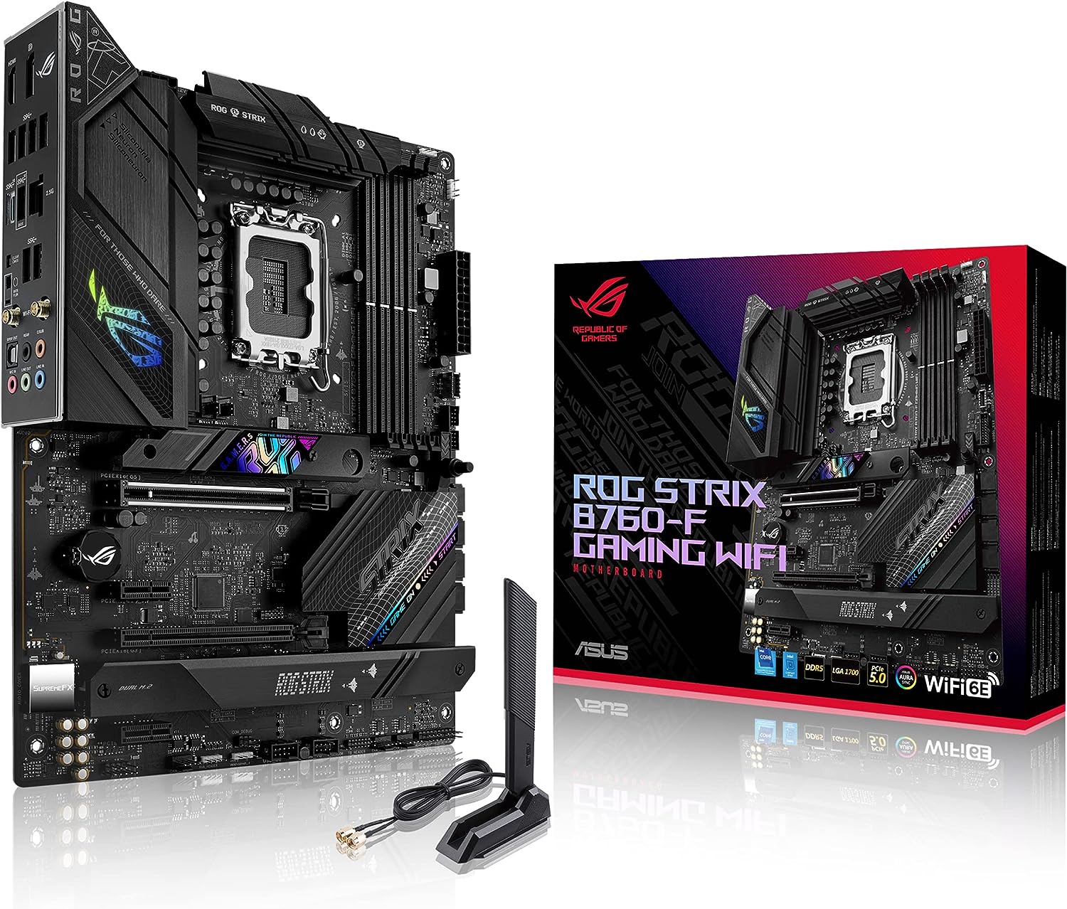ASUS ROG Strix B760-F Gaming WiFi Intel® B760(13th and 12th Gen) LGA 1700 ATX Motherboard