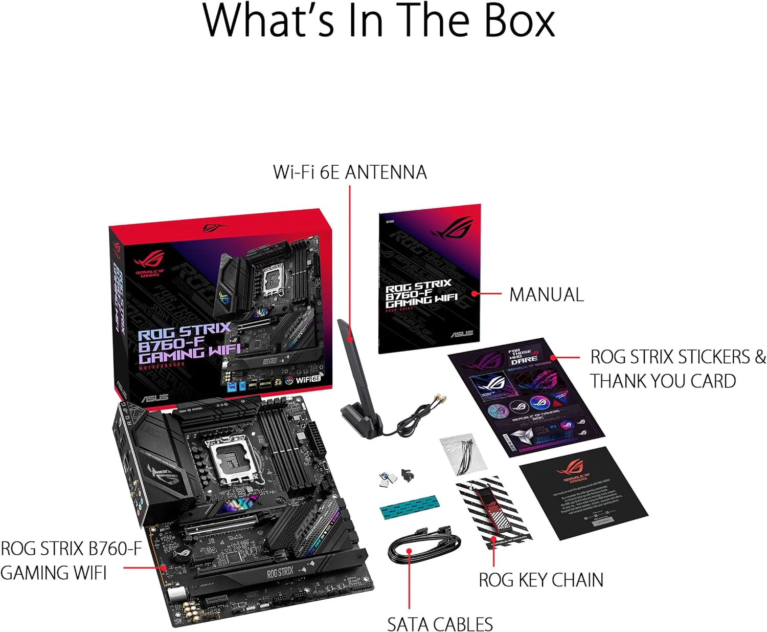 ASUS ROG Strix B760-F Gaming WiFi Intel® B760(13th and 12th Gen) LGA 1700 ATX Motherboard - Image 5