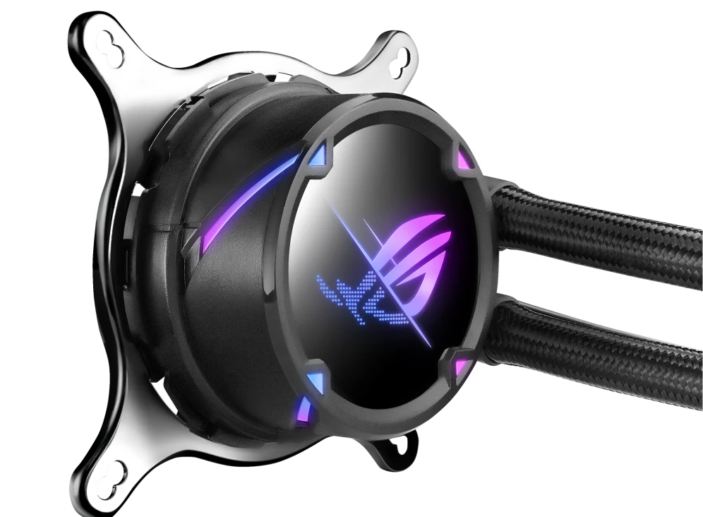 ASUS ROG Strix LC II 360 ARGB AIO Liquid CPU Cooler, With Aura Sync, Three ROG 120mm A RGB Radiator Fans Black - Image 2