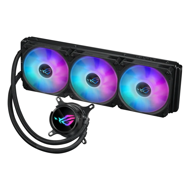 ASUS ROG Strix LC III 360 ARGB CPU Liquid Cooling, 360mm Radiator, 3x ROG Strix AF-12S aRGB 120mm Fans Black - Image 3