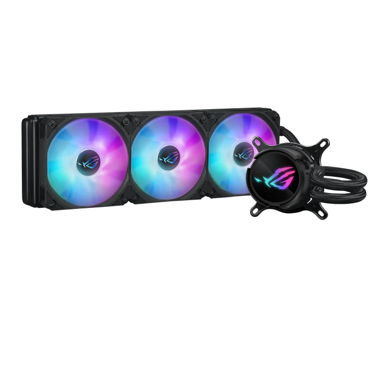 ASUS ROG Strix LC III 360 ARGB CPU Liquid Cooling, 360mm Radiator, 3x ROG Strix AF-12S aRGB 120mm Fans Black - Image 4