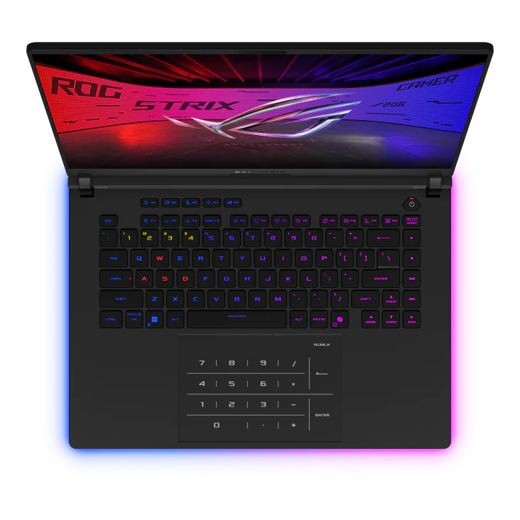 ASUS ROG Strix SCAR 16 Intel Core Ultra 9 275HX NVIDIA GeForce RTX 5090 Laptop GPU 24GB GDDR7, 32GB DDR5, 16" 2.5K 240Hz IPS-Level ROG Nebula Display - Off Black - Image 8