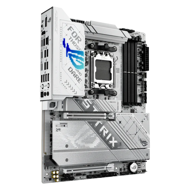 ASUS ROG STRIX X870-A GAMING WIFI ATX Motherboard, AMD X870 Chipset, 4x DIMM DDR5 White - Image 7