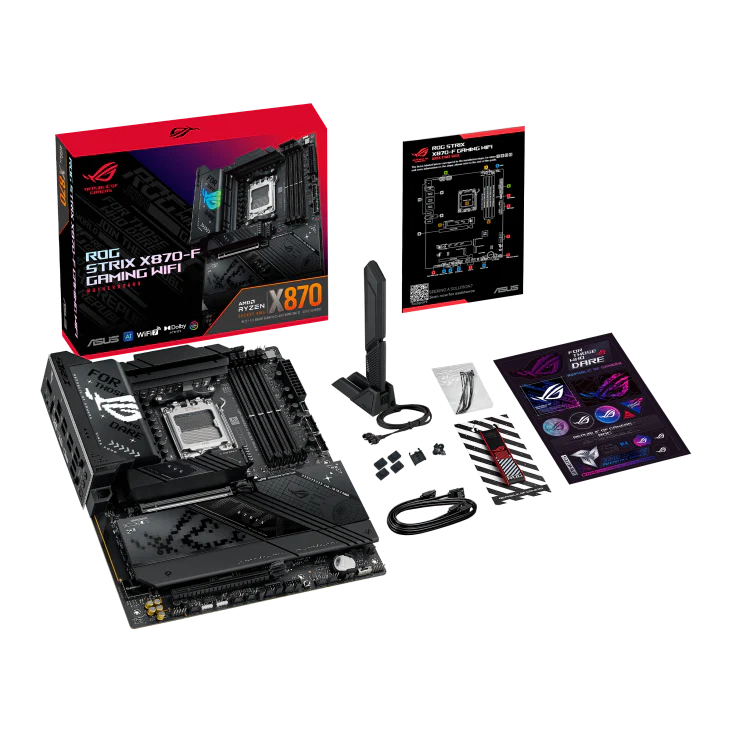 ASUS ROG Strix X870-F Gaming WiFi AM5 ATX Motherboard, AMD X870 Chipset, 4x DDR5 - Image 3