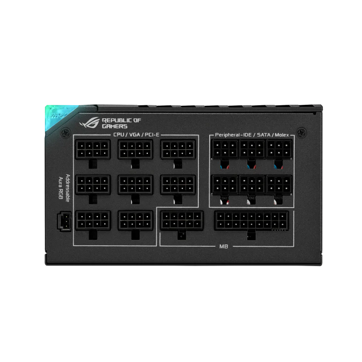 ASUS ROG Thor 1200W Platinum II ATX Power Supply Unit, 80Plus Platinum Efficiency, ARGB Aura Sync - Image 3