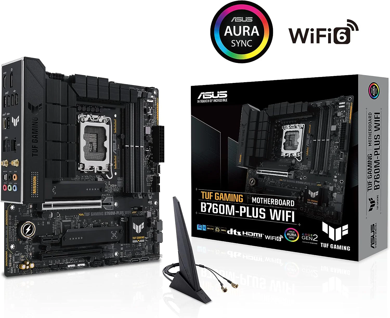 ASUS TUF B760M-PLUS WIFI DDR5 LGA 1700 mATX Motherboard - Image 3