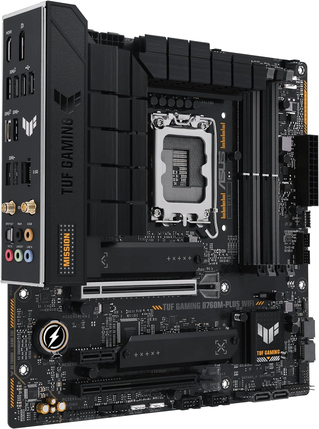 ASUS TUF B760M-PLUS WIFI DDR5 LGA 1700 mATX Motherboard - Image 4