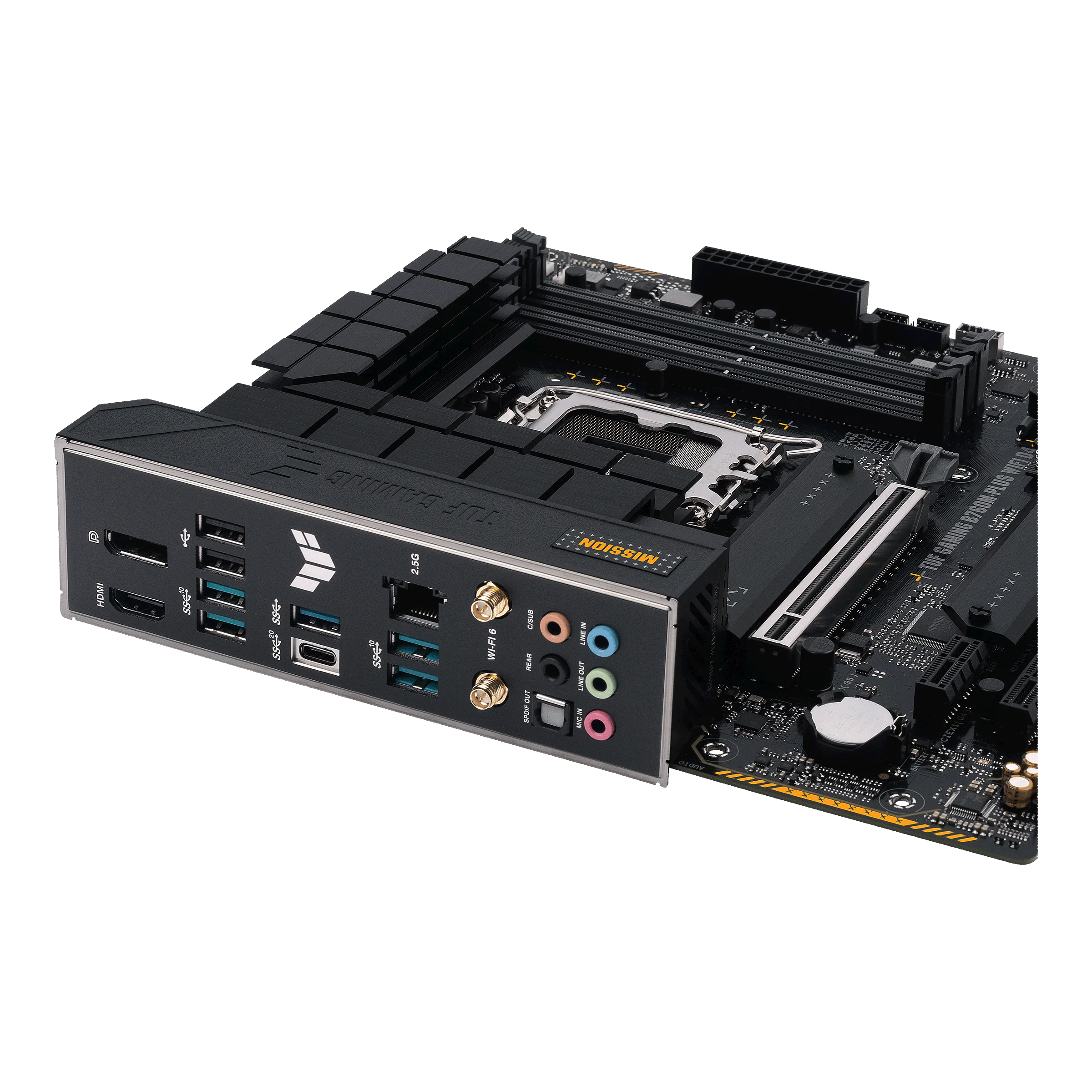 ASUS TUF B760M-PLUS WIFI D4 (13th and 12th Gen) LGA 1700 mATX Motherboard - Image 4