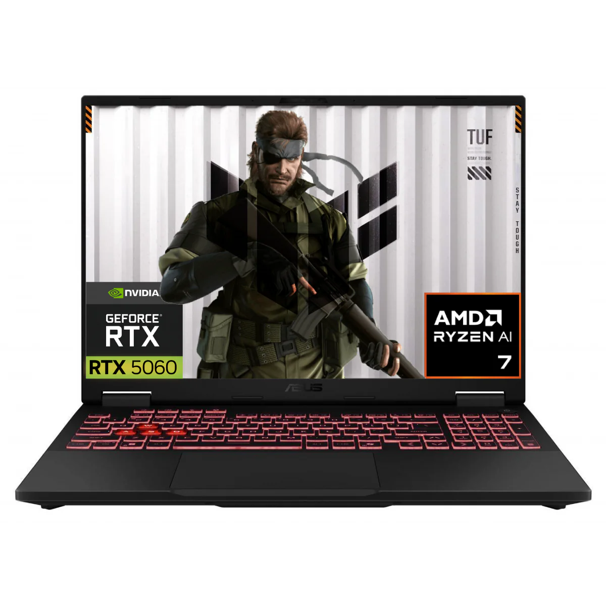 ASUS TUF Gaming A16 AMD Ryzen 7 260 Up to 5.1 GHz RTX 5060 8GB 16GB DDR5 5600 16" FHD+ 144Hz - Jaeger Gray - Image 4