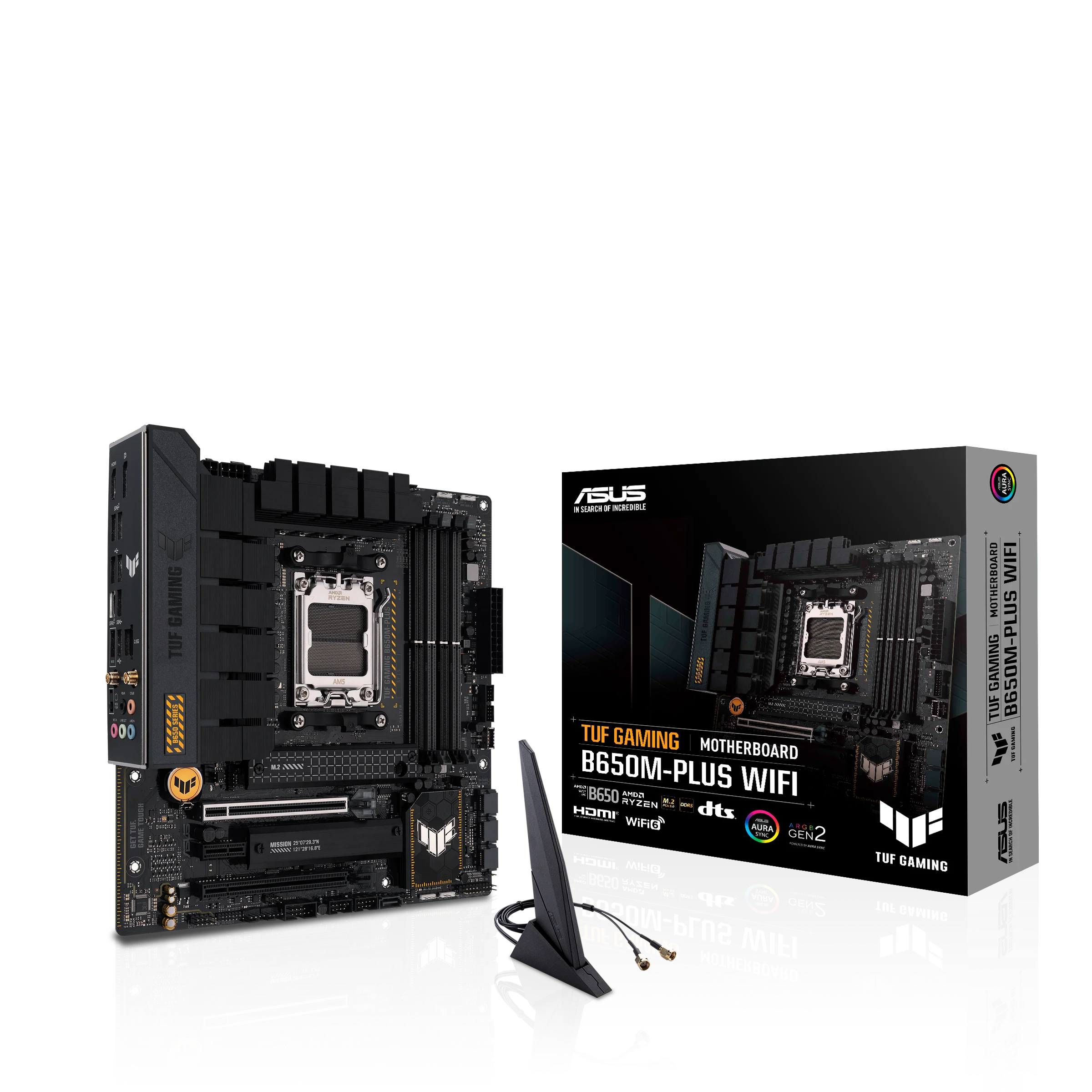 ASUS TUF GAMING B650M-PLUS WIFI AMD Ryzen AM5 DDR5 Motherboard