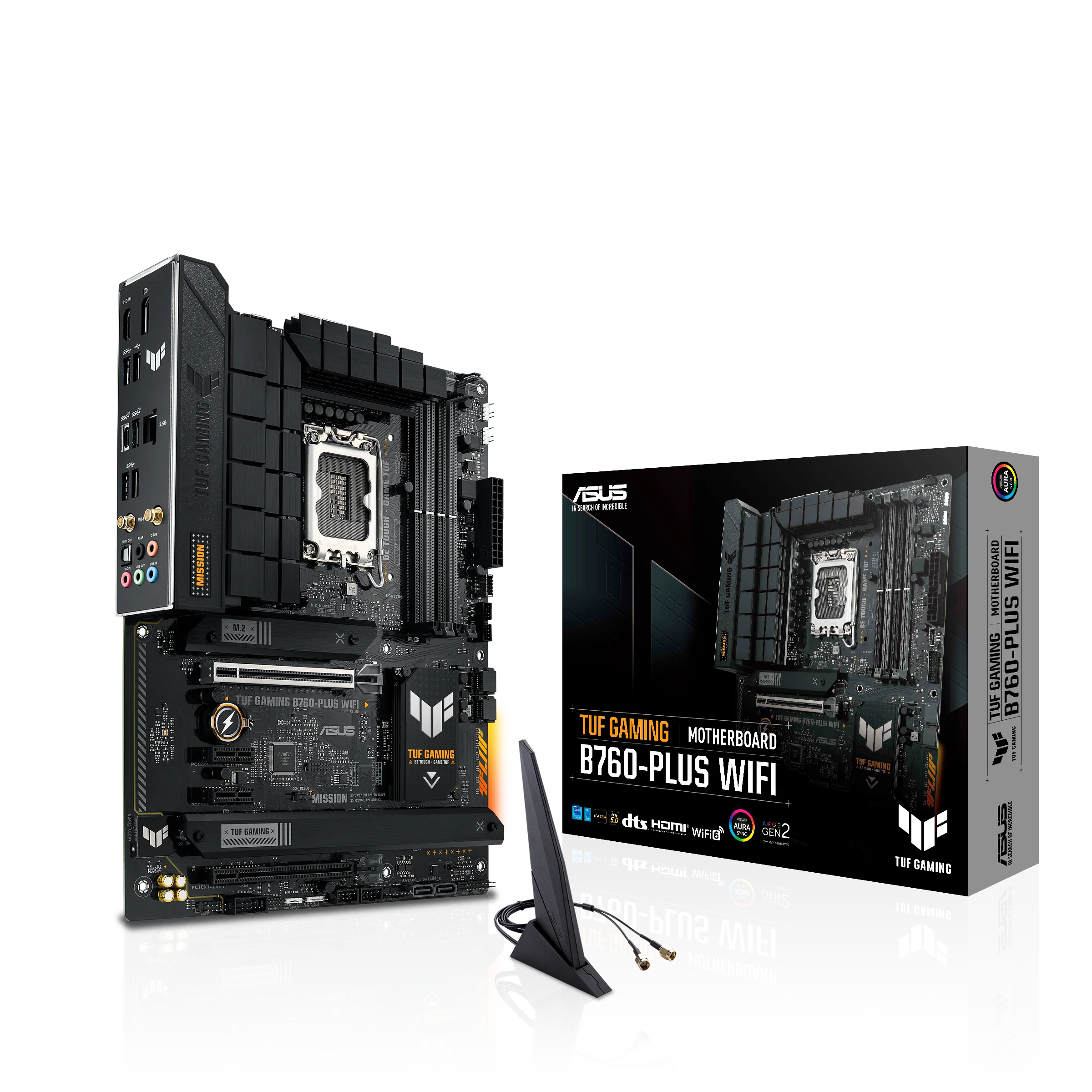 ASUS TUF GAMING B760-PLUS WIFI DDR5 (13th and 12th Gen) LGA 1700 ATX Motherboard