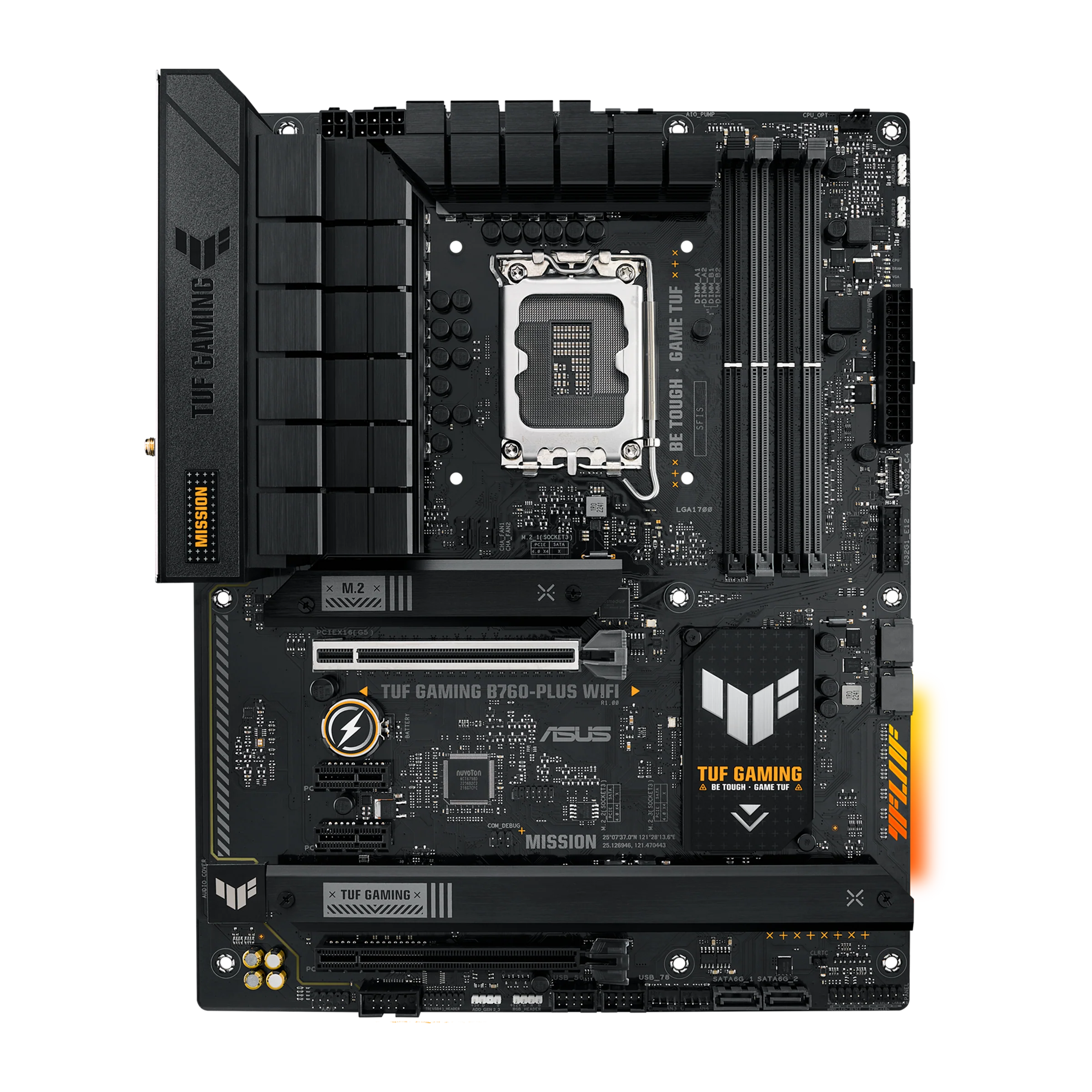 ASUS TUF GAMING B760-PLUS WIFI DDR5 (13th and 12th Gen) LGA 1700 ATX Motherboard - Image 2