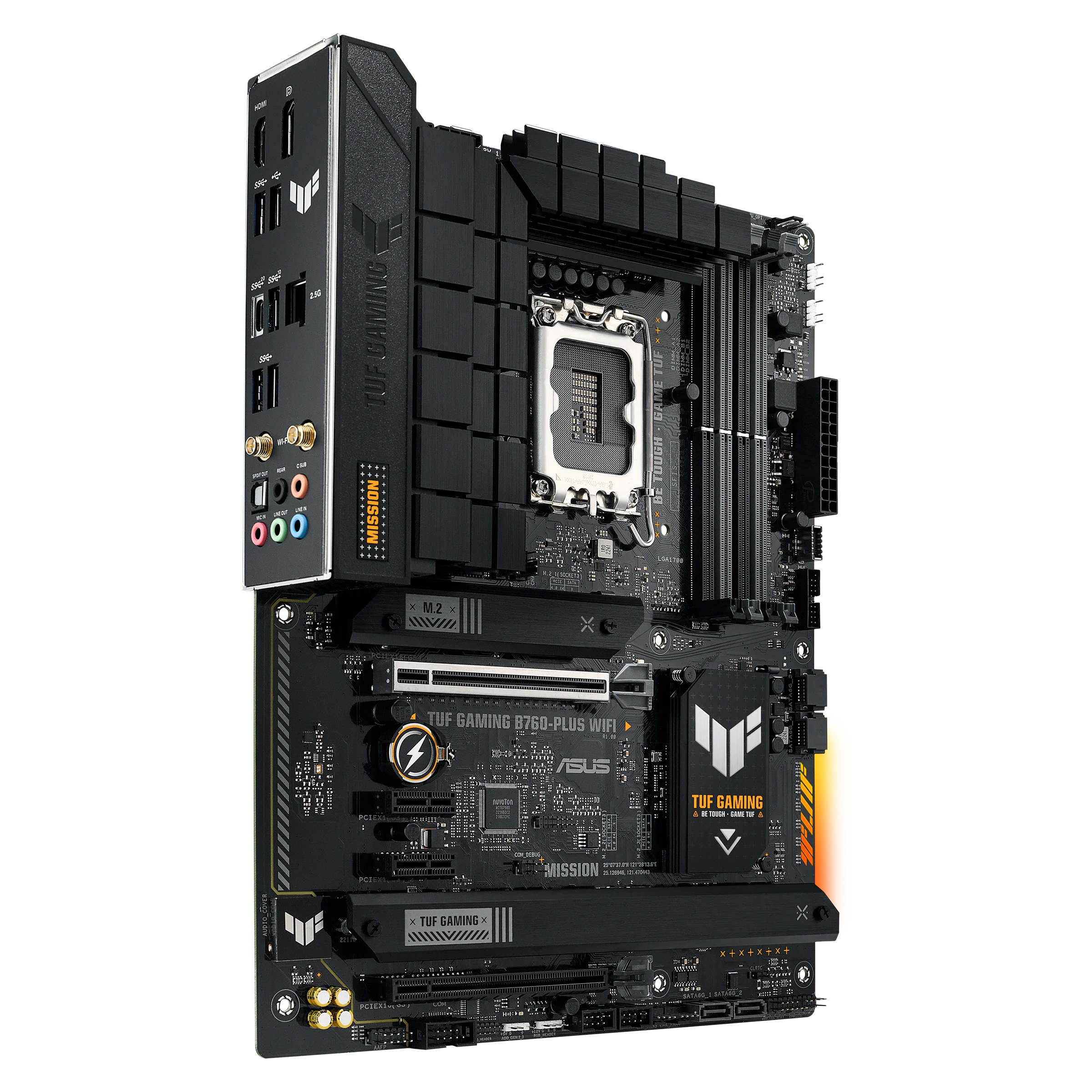 ASUS TUF GAMING B760-PLUS WIFI DDR5 (13th and 12th Gen) LGA 1700 ATX Motherboard - Image 3