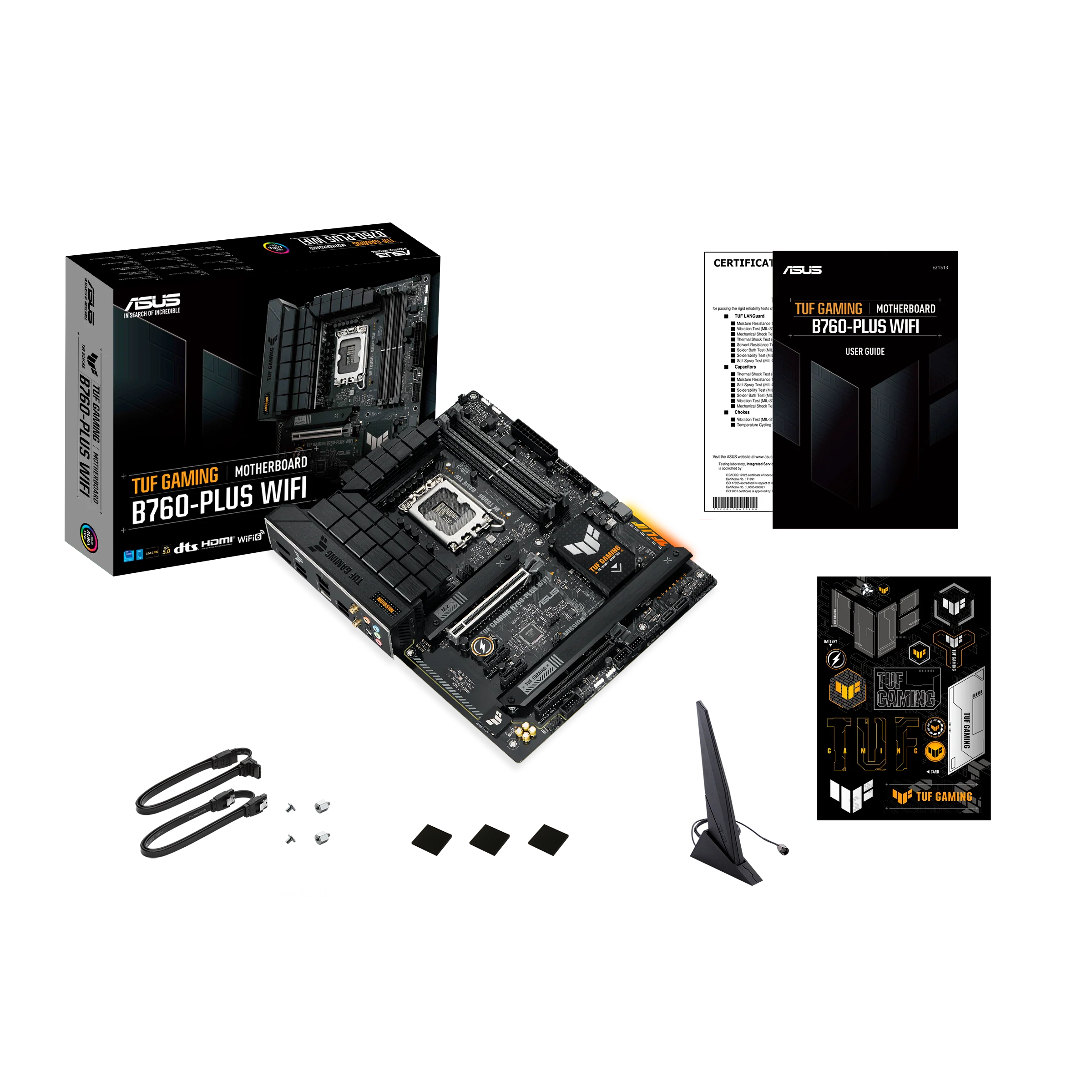 ASUS TUF GAMING B760-PLUS WIFI DDR5 (13th and 12th Gen) LGA 1700 ATX Motherboard - Image 6