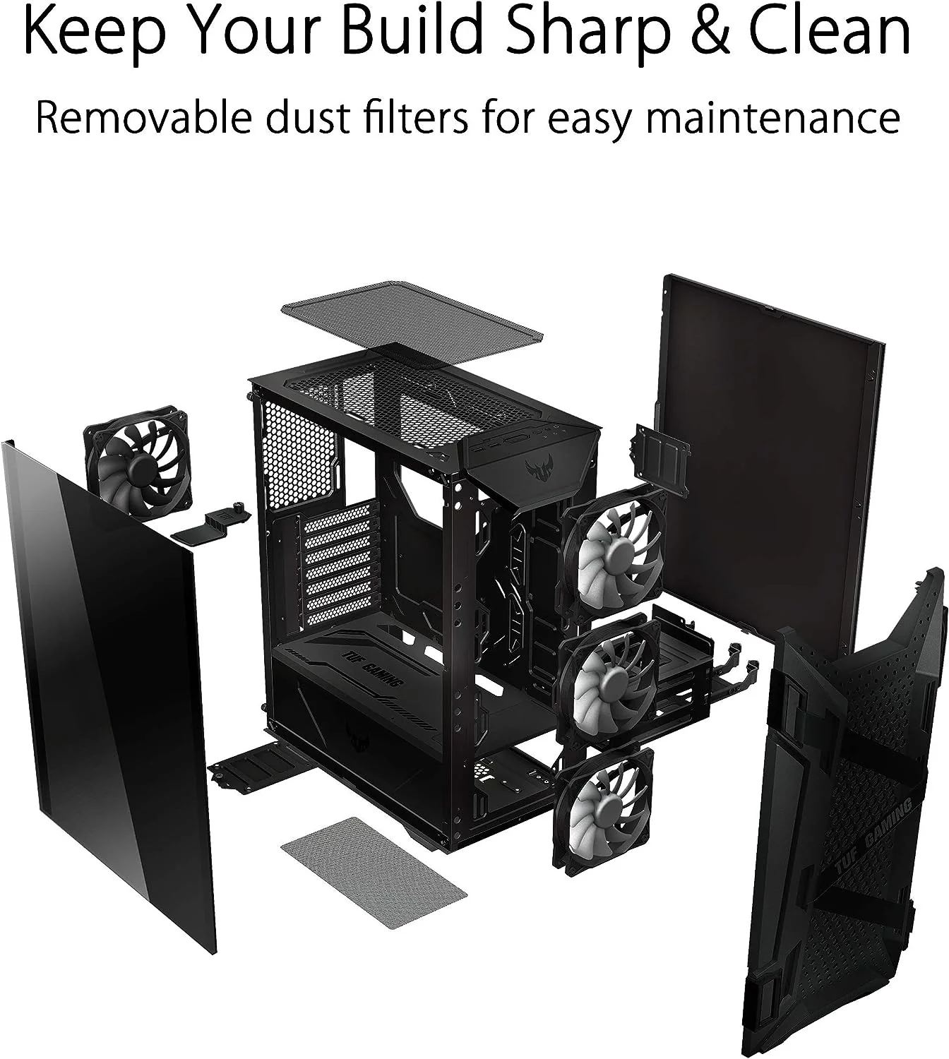 ASUS TUF Gaming GT301 ATX mid-tower tempered glass GAMING CASE - Image 4