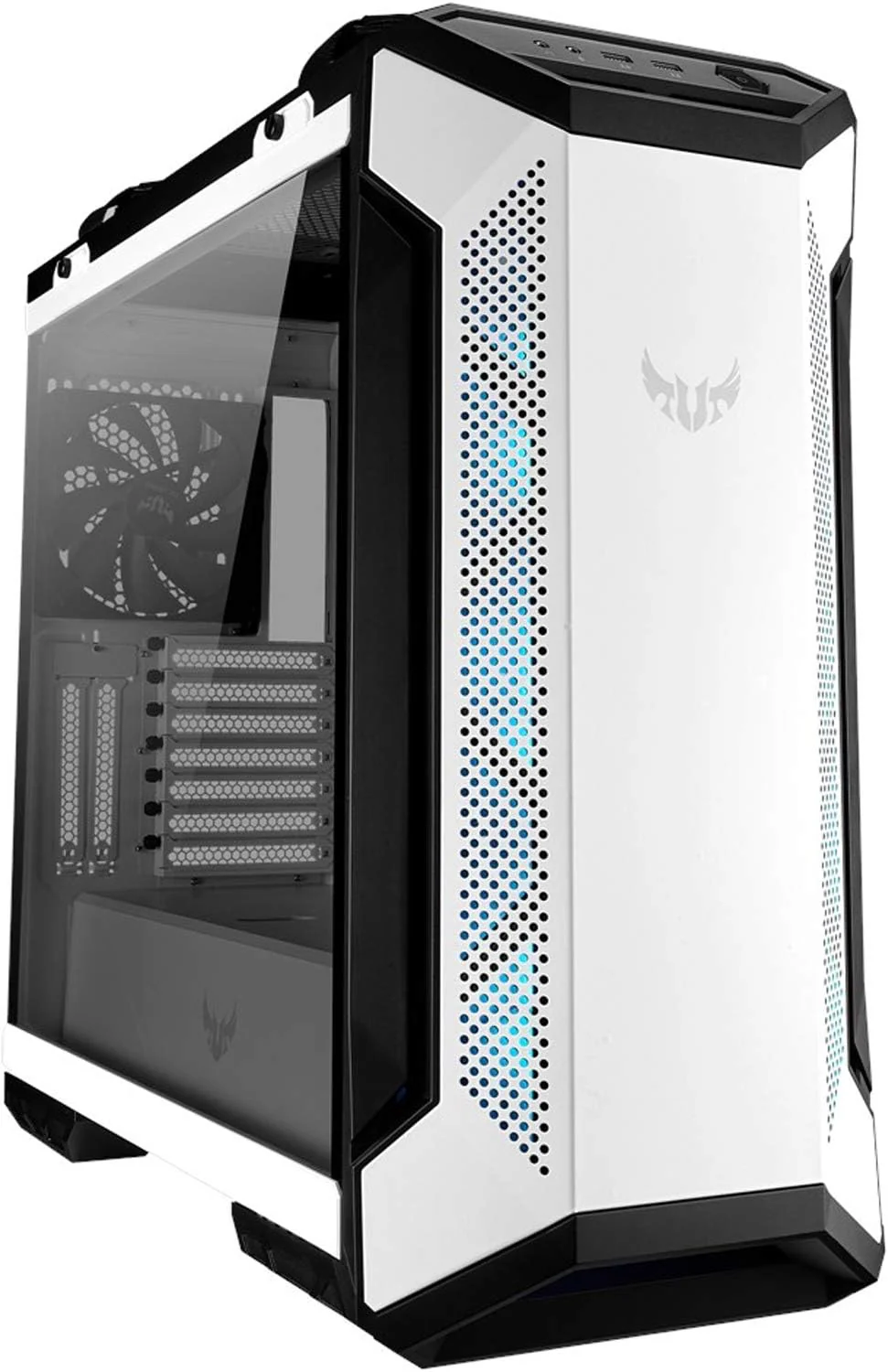 ASUS TUF Gaming GT501 White Edition EATX , tempered-glass side panel RGB GAMING CASE