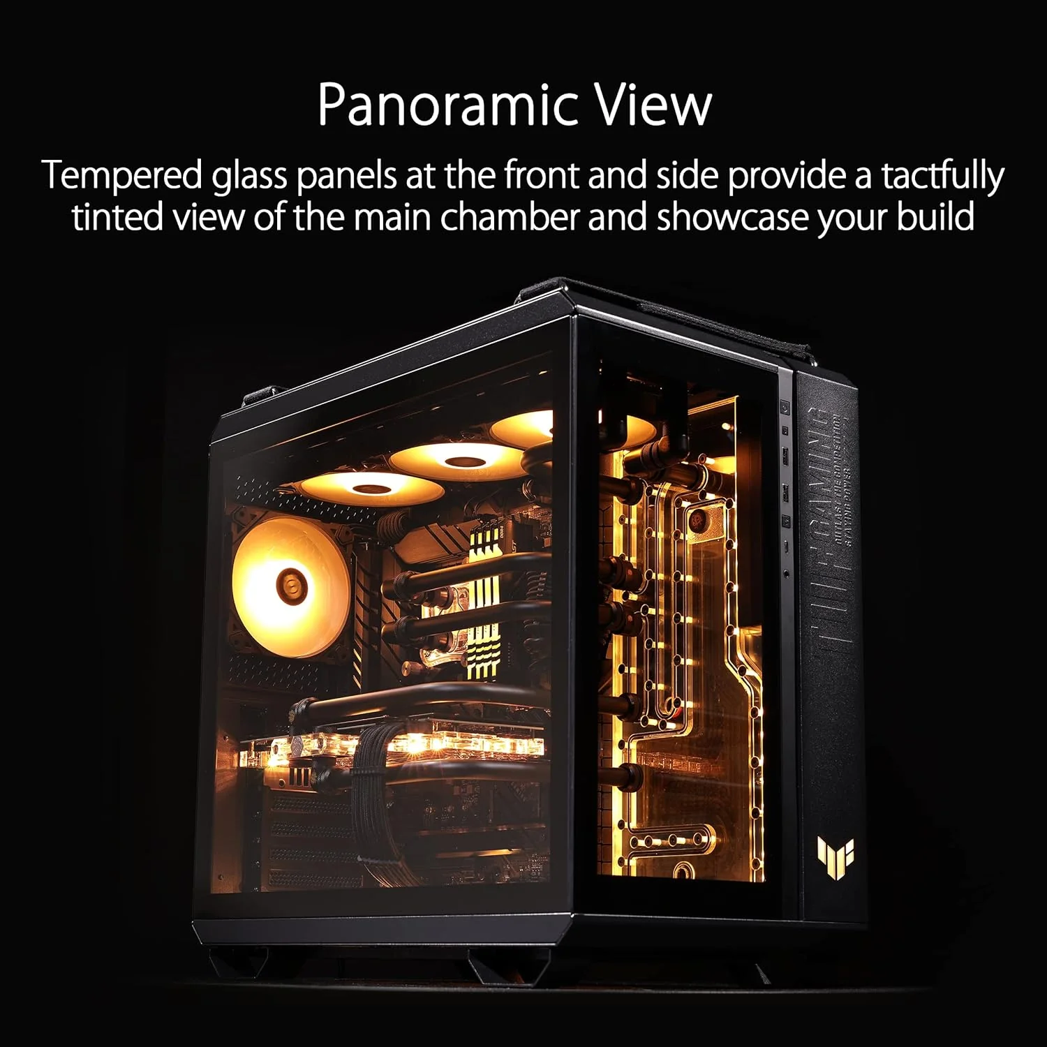ASUS TUF Gaming GT502 ATX Mid-Tower Front Panel RGB GAMING CASE - Image 2