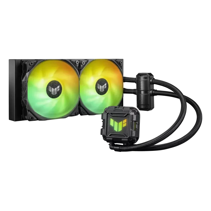 ASUS TUF Gaming LC II 240 ARGB Liquid Cooler With Aura Sync, 240MM Radiator, 2*120MM TUF ARGB Fans Black - Image 3