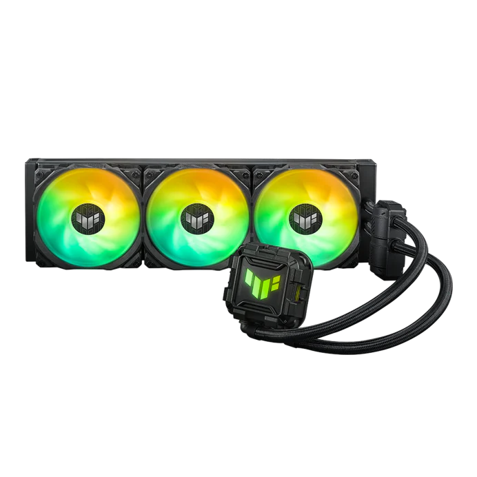 ASUS TUF Gaming LC II 360 ARGB Liquid Cooler With Aura Sync, 360MM Radiator, 3*120MM TUF ARGB Fans Black