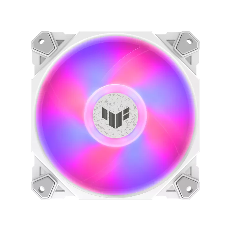 ASUS TUF Gaming TF120 ARGB Case Fan, Aura Sync Compatibility, 12cm 3in1 Fan White - Image 3