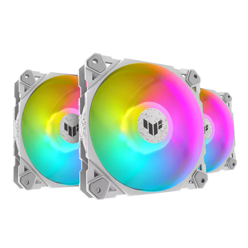 ASUS TUF Gaming TF120 ARGB Case Fan, Aura Sync Compatibility, 12cm 3in1 Fan White - Image 4