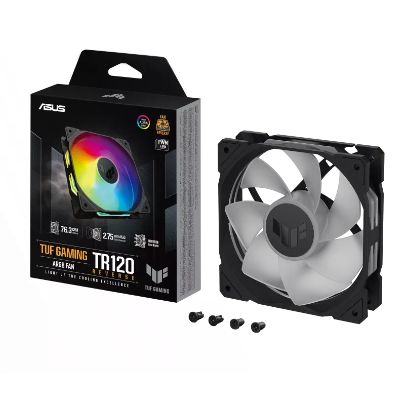 ASUS TUF Gaming TR120 Fan ARGB Reverse Black - Image 4