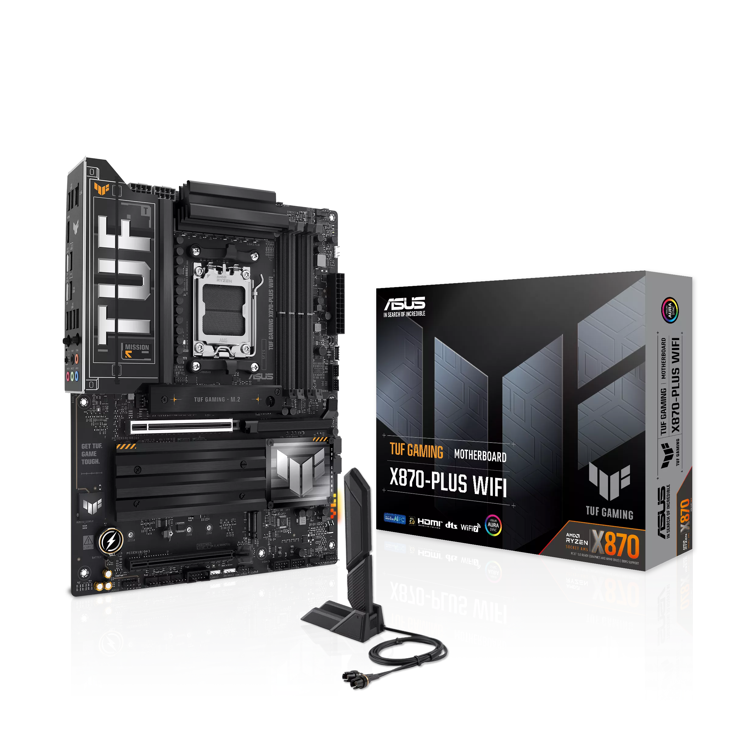 ASUS TUF Gaming X870-Plus WIFI 7 AMD X870 AM5 ATX 4x M.2 Slots DDR5 - Image 3