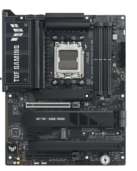 ASUS TUF GAMING X870E-PLUS WIFI 7 ATX AM5 Motherboards, AMD X870E Chipset