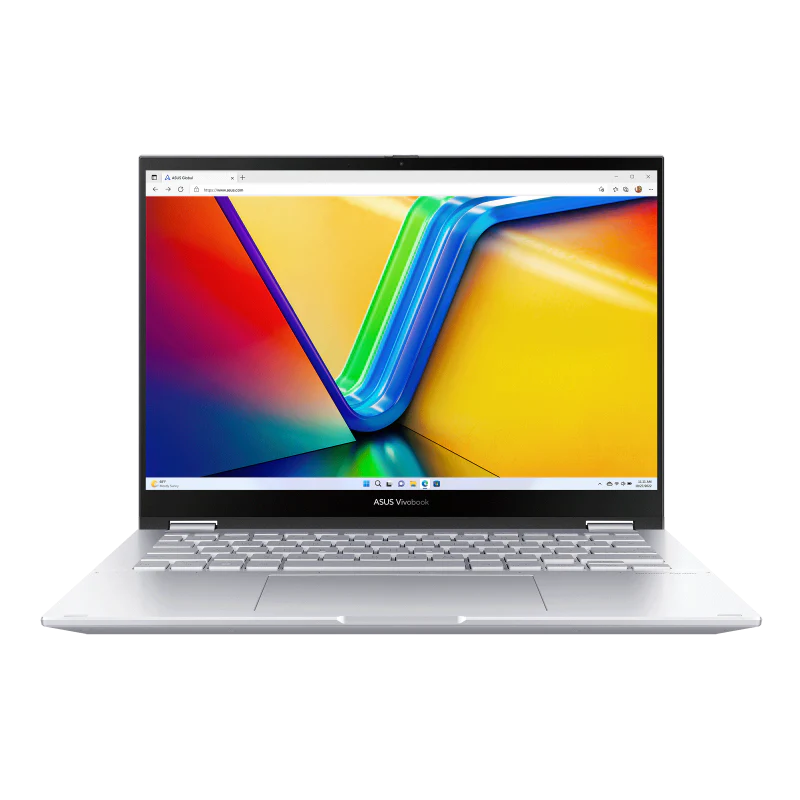 ASUS Vivobook S 14 Flip, Intel® Core⢠i7-13700H 16GB 512GB M.2 14.0" WUXGA Touch Stylus 13th Generation Laptop - Cool Silver