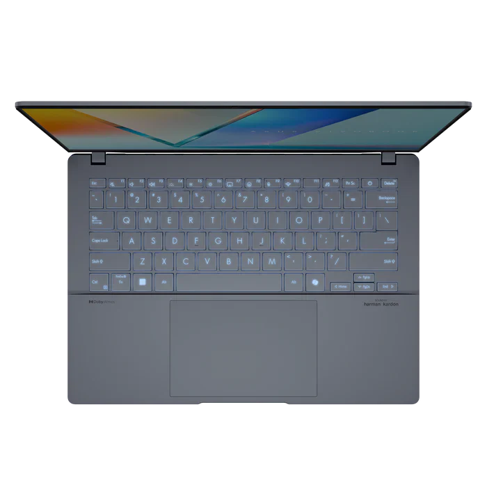 ASUS VivoBook S14 Super Light with Big Battery Core Ultra 7 256V IntelĀ® AI Boost 16GB LPDDR5X 1TB SSD 14" 3K OLED 120Hz Laptop - Mist Blue - Image 4