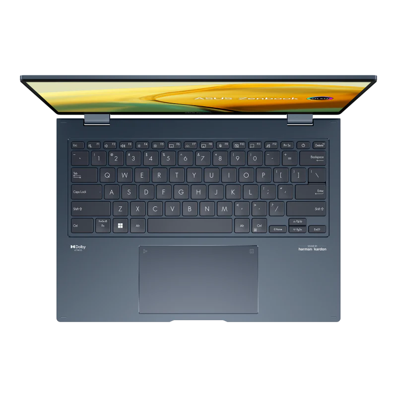 ASUS Zenbook 14 Flip OLED Intel Core i7-1360P Intel Evo™ Platform 14.0" Touch 2.8K OLED 550nits HDR SGS Eye Care Display Stylus & Sleeve - Ponder Blue - Image 7