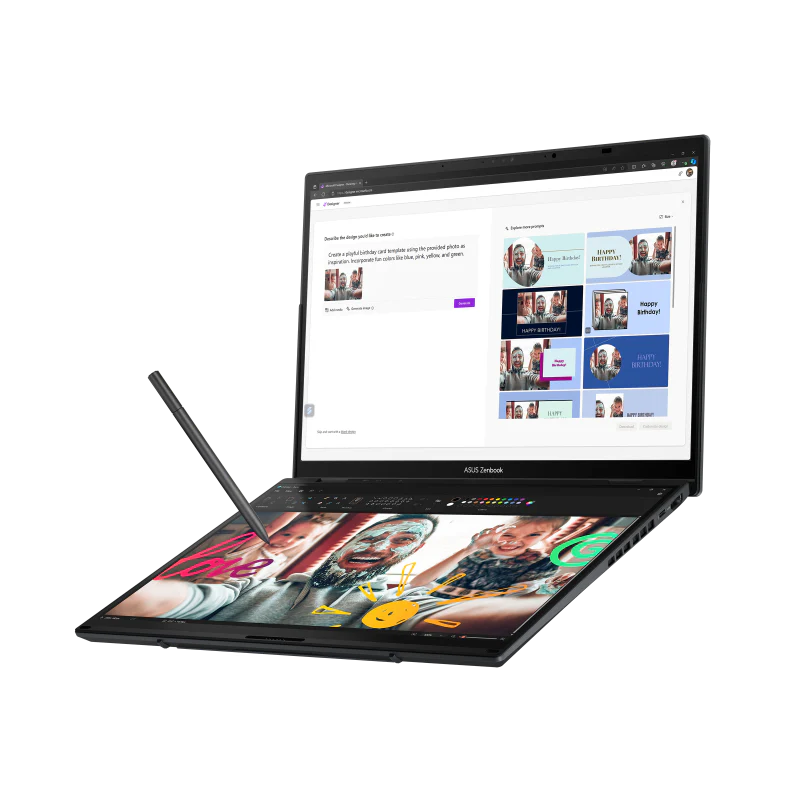 ASUS Zenbook Duo OLED Intel Core Ultra 9 Processor 285H  32GB DDR5X 2TB SSD 14.0-inch Double Screen 3K OLED Backpack Sleeve & ASUS Pen 4 MODE STYLE  Win 11 Home - Image 4