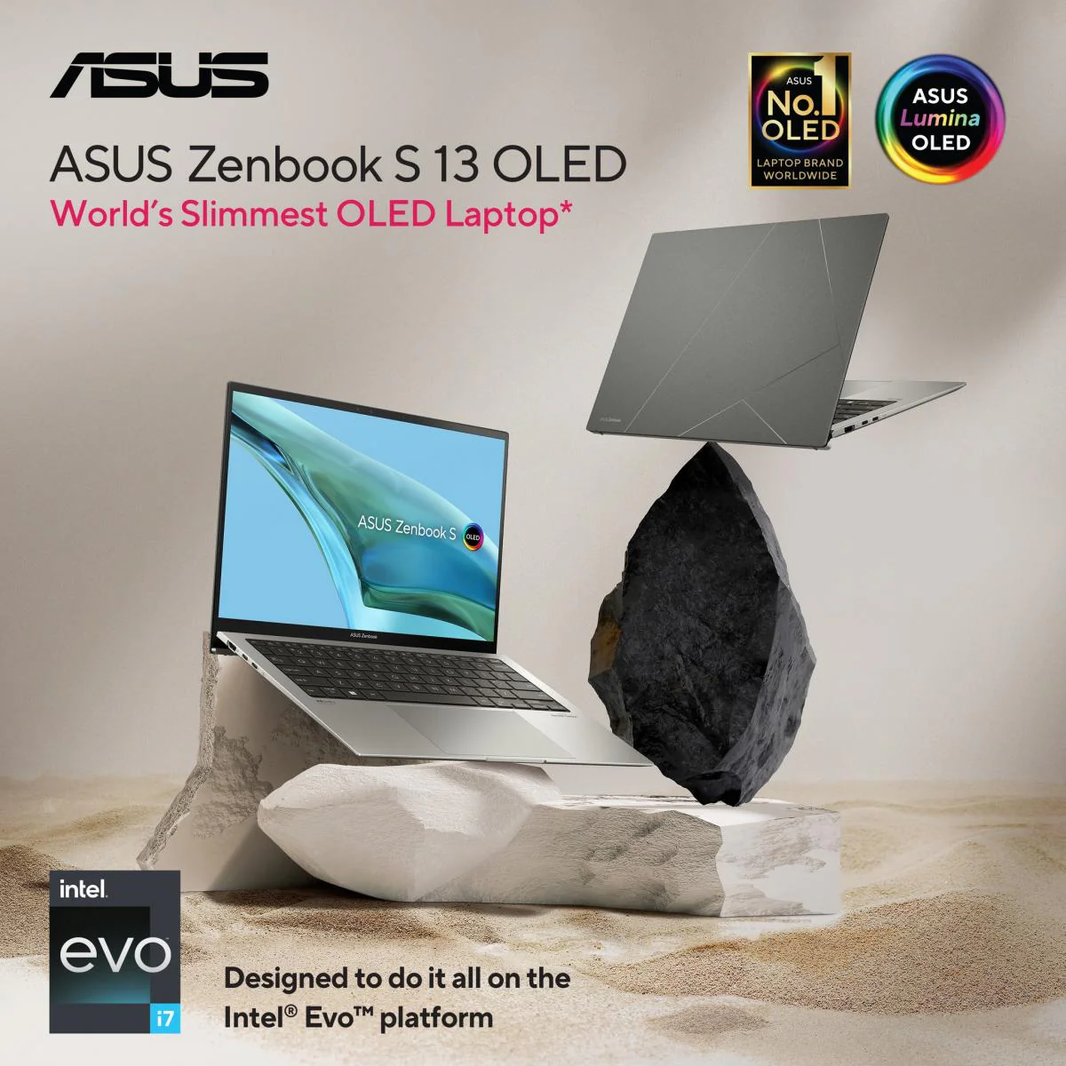 ASUS Zenbook s13 13.3 2.8K OLED Core i7 13th UX5304VA Basalt Grey Aluminum LAPTOP - Image 4