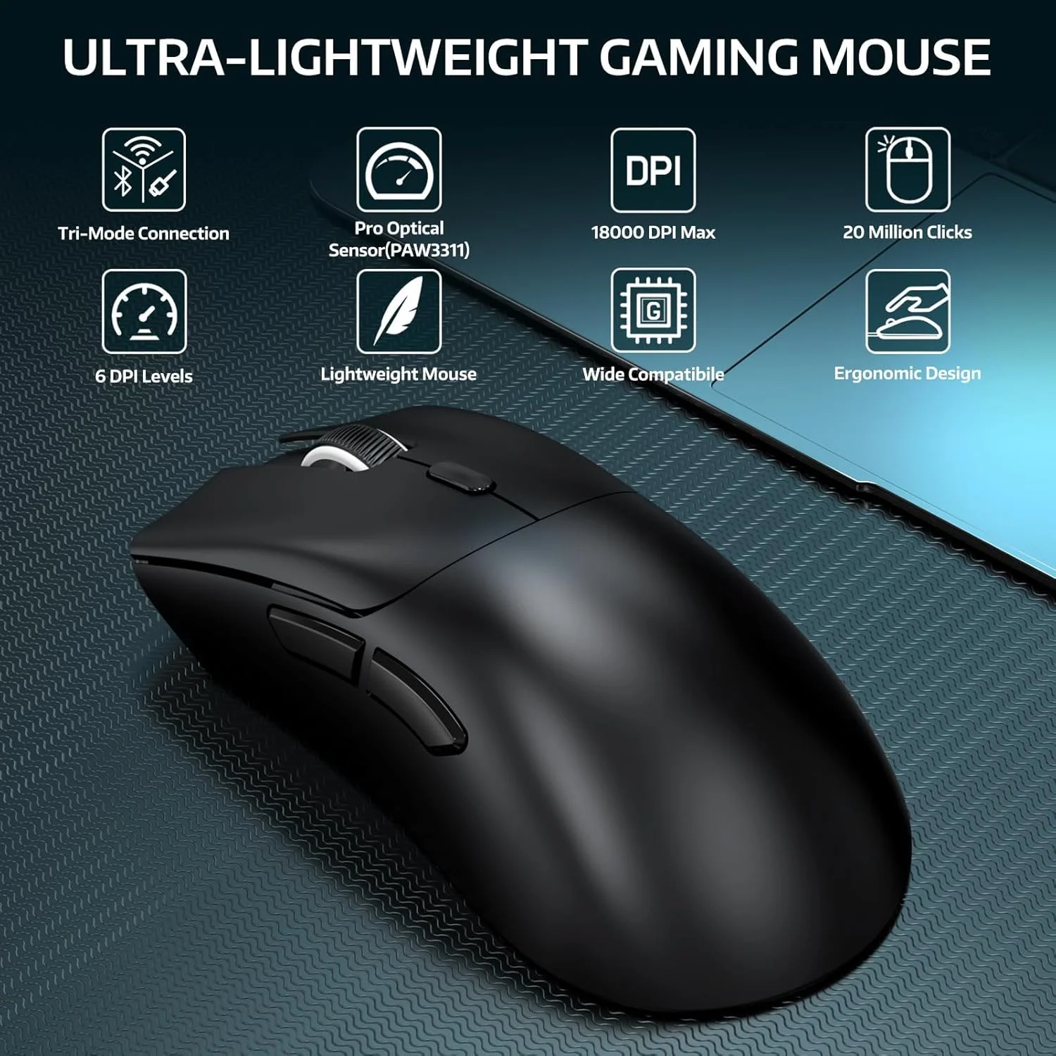 Attack Shark R1 Wireless Gaming Mouse - Image 2