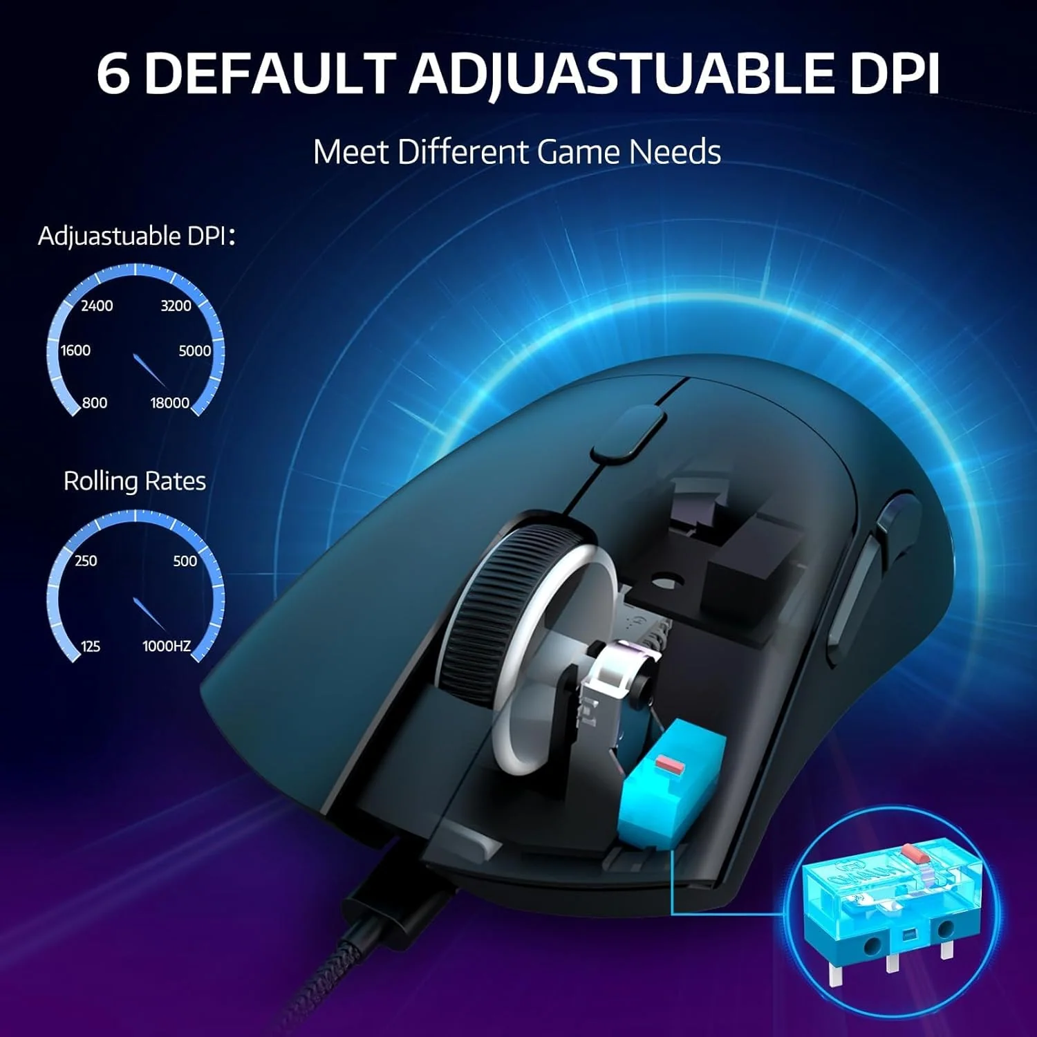 Attack Shark R1 Wireless Gaming Mouse - Image 4