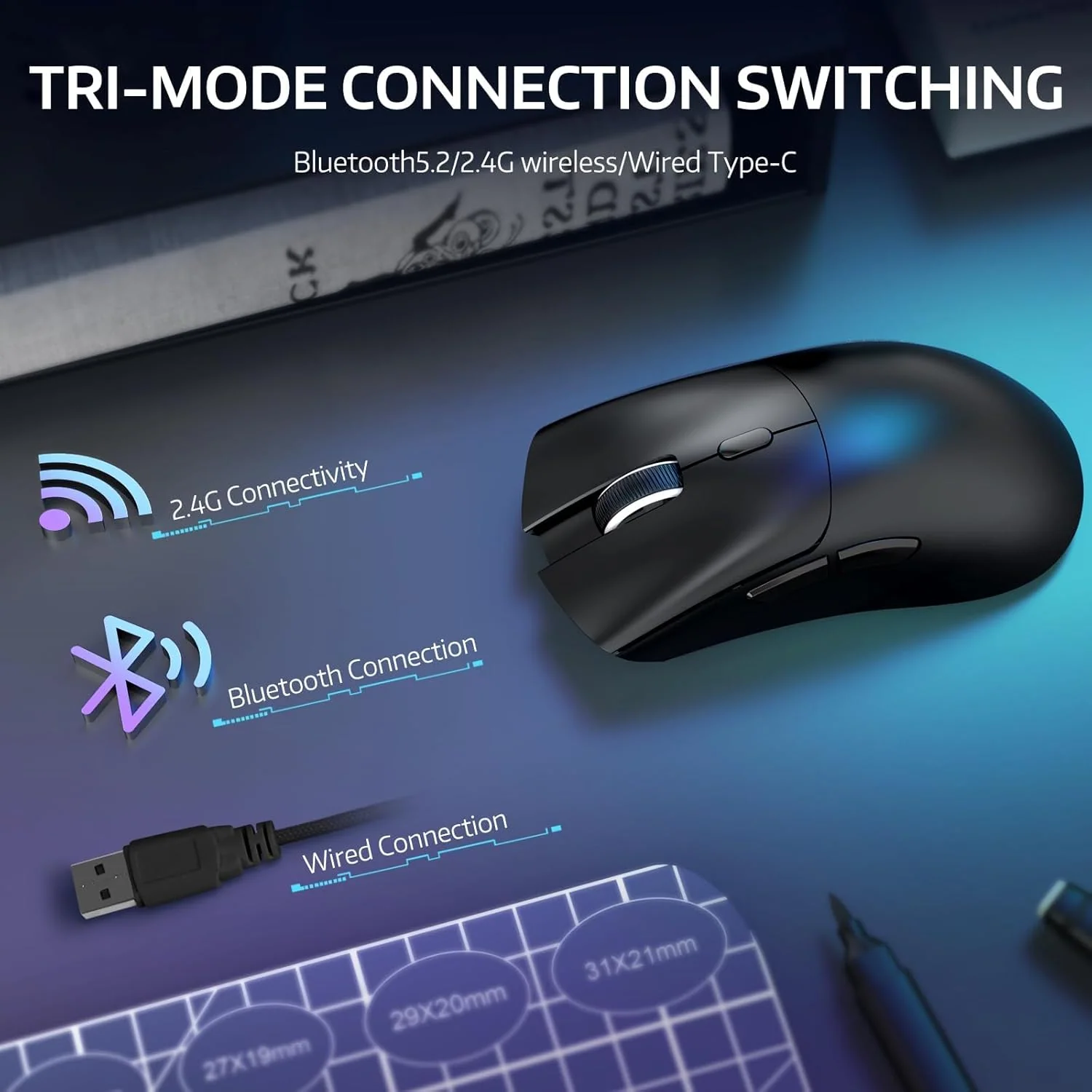 Attack Shark R1 Wireless Gaming Mouse - Image 7