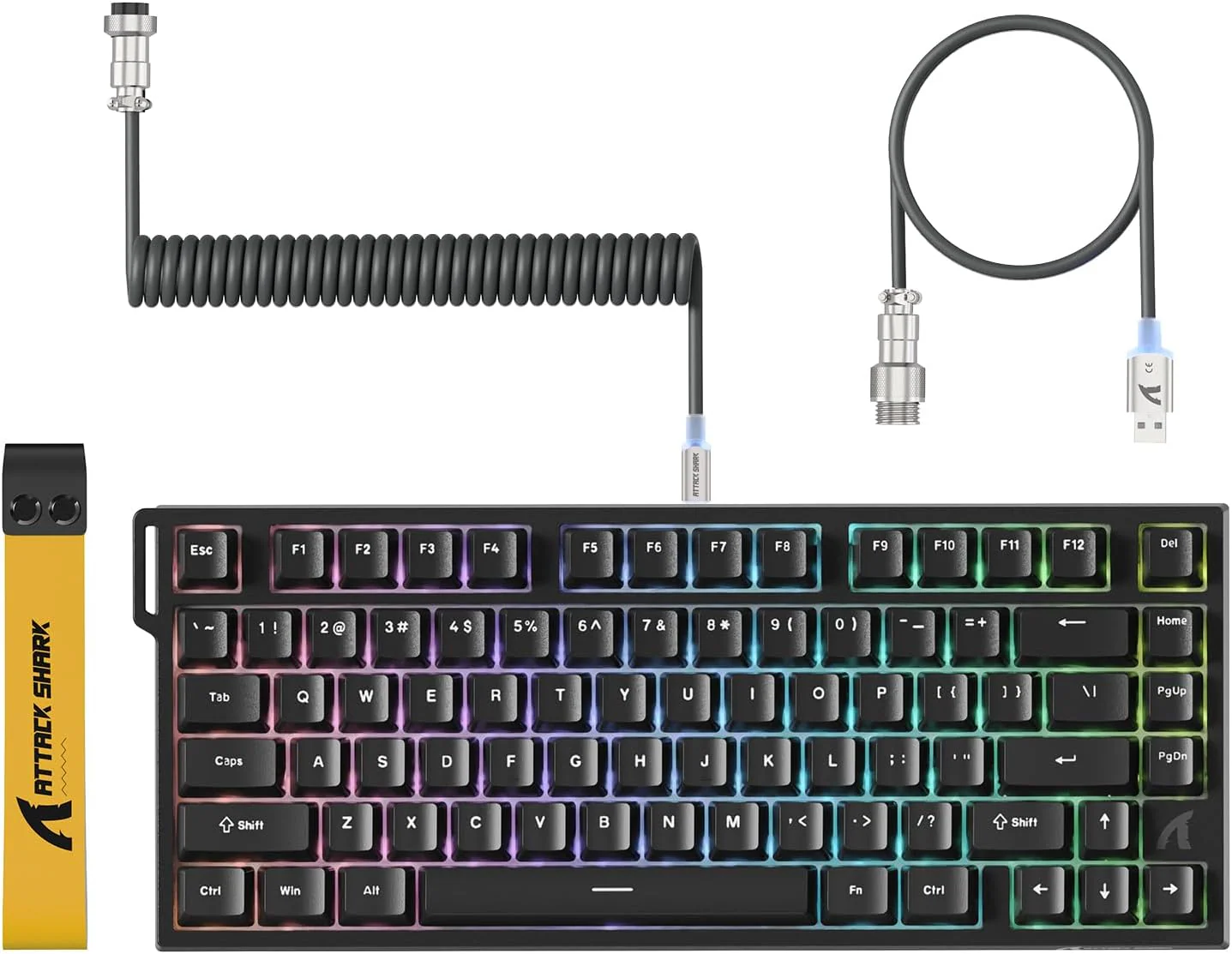 ATTACK SHARK R82 HE WIRD MAGNITC SWITCH KEYBORAD BLACK - Image 2