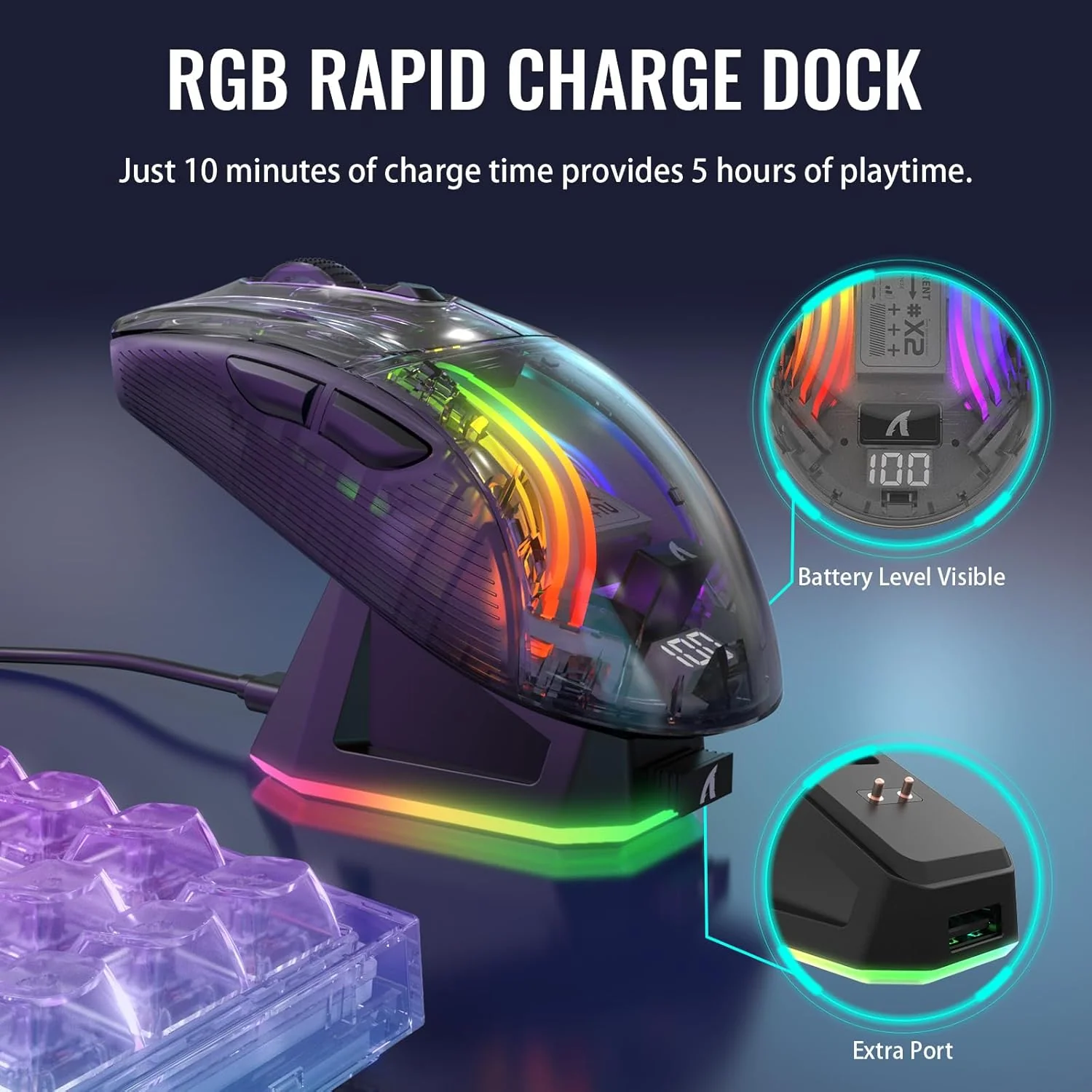 Attack Shark X2 PRO Wireless Gaming Mouse - Image 6