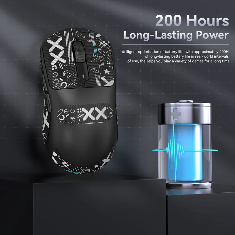 Attack Shark X3 PRO PAW-3395 Wireless Gaming Mouse - Black - Image 5