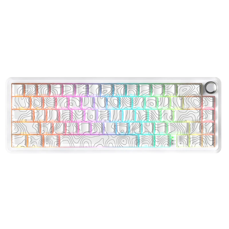 ATTACK SHARK X65 PRO HE MAGNETIC SWITCH KEYBORAD White Contours