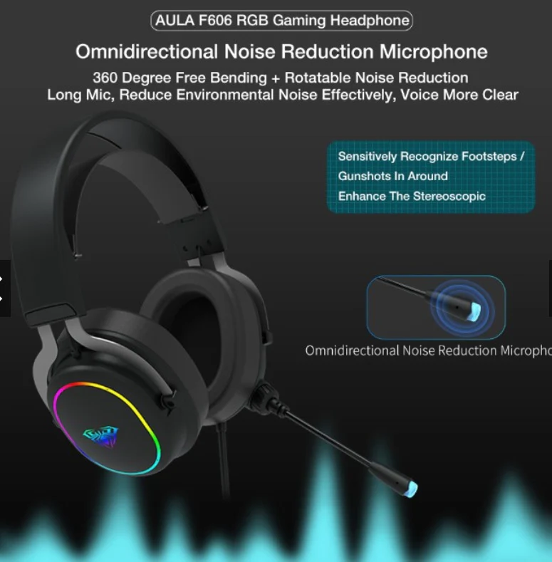 AULA F606 GAMING HEADSET - Image 2