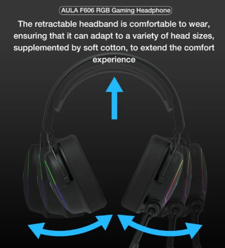 AULA F606 GAMING HEADSET - Image 3