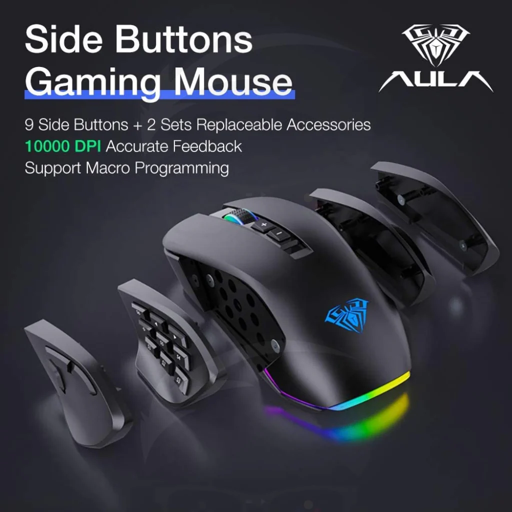 AULA H510 MOBA/MMO/FPS Gaming Mouse - Image 2