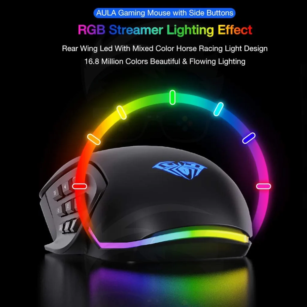 AULA H510 MOBA/MMO/FPS Gaming Mouse - Image 3