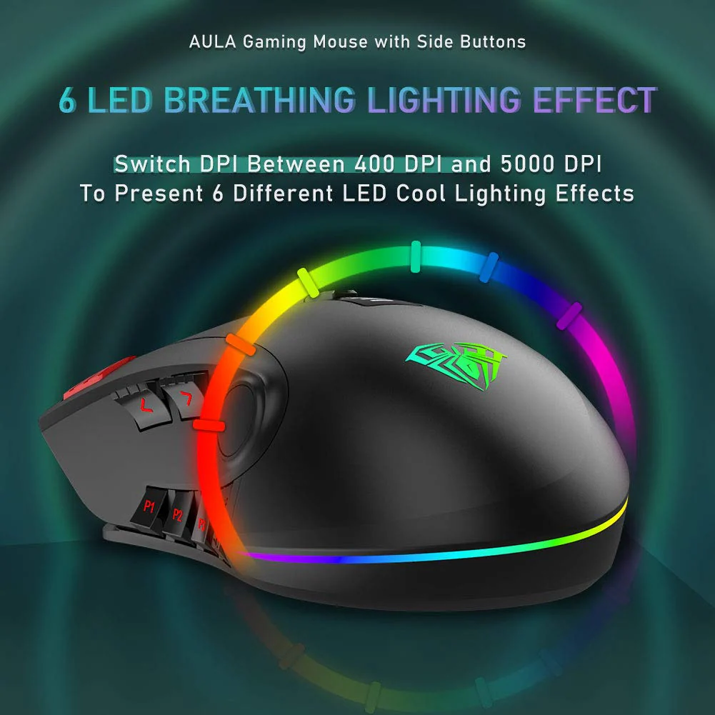 AULA H512 FPS/MMO Gaming Mouse - Image 4