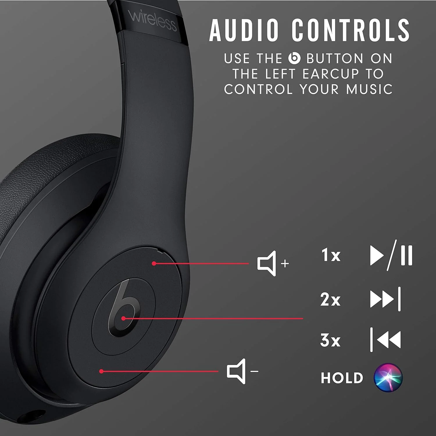 Beats Studio3 Wireless Noise Cancelling Over-Ear Headphones - Image 5