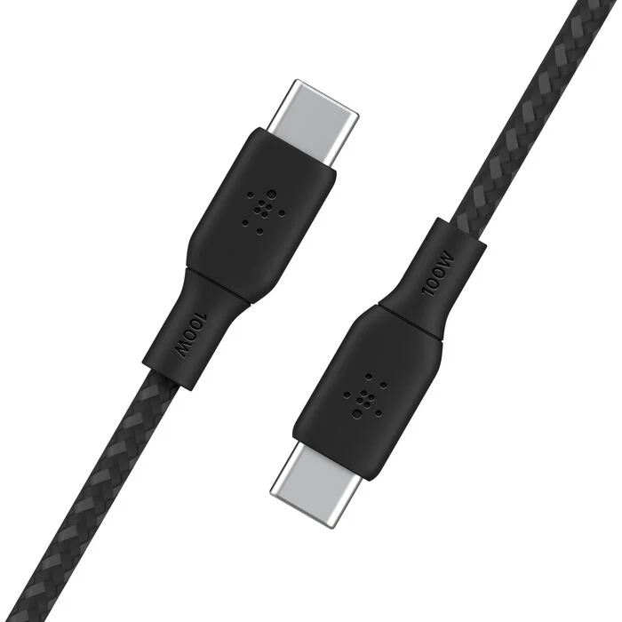 Belkin 100W Braided USB Type-C Cable - Black - Image 3