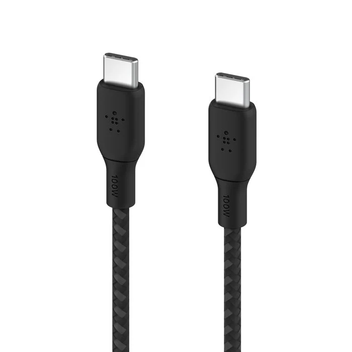 Belkin 100W Braided USB Type-C Cable - Black - Image 4