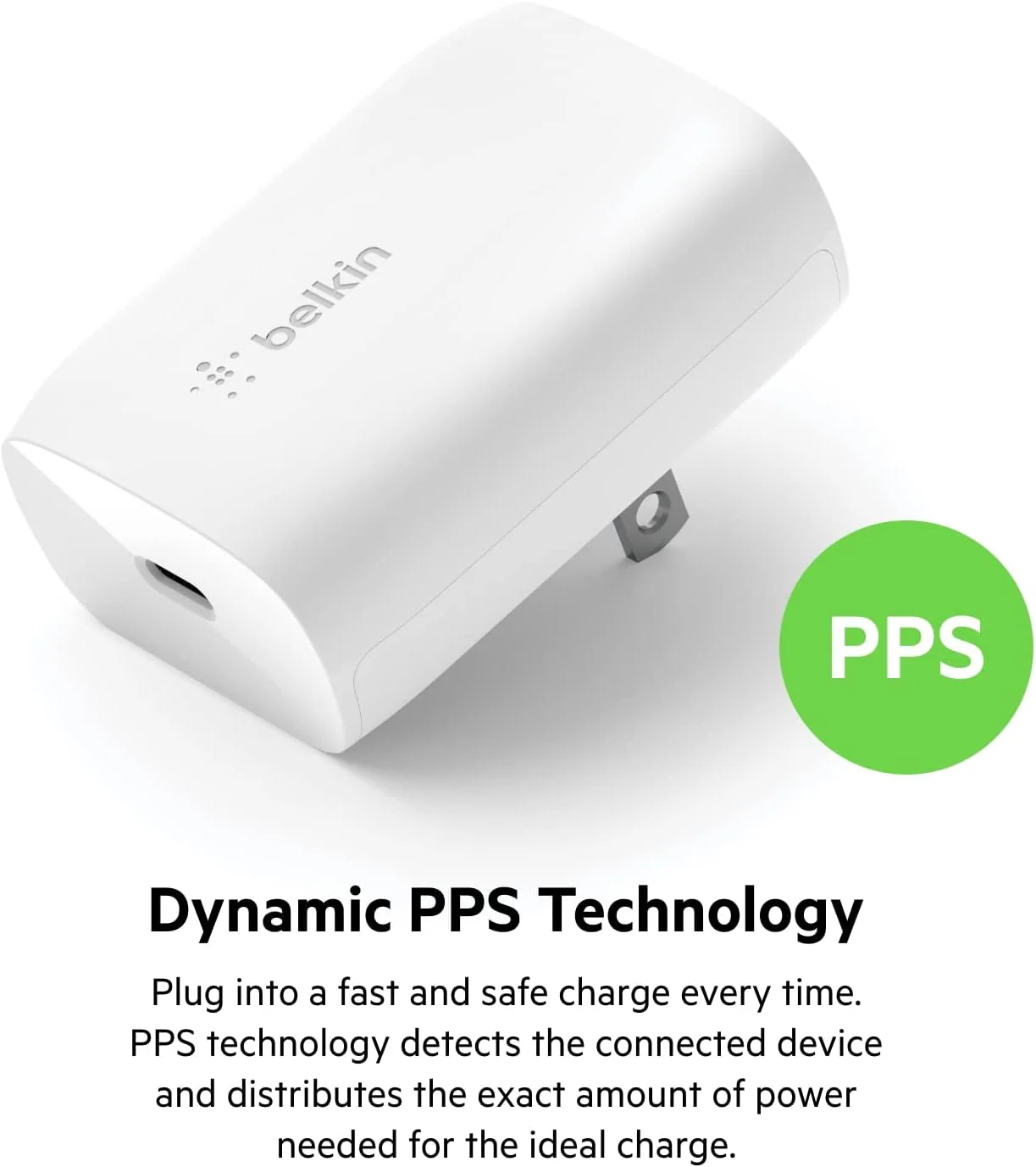 Belkin Dual USB-C 1x Up to 30W - White - Image 3